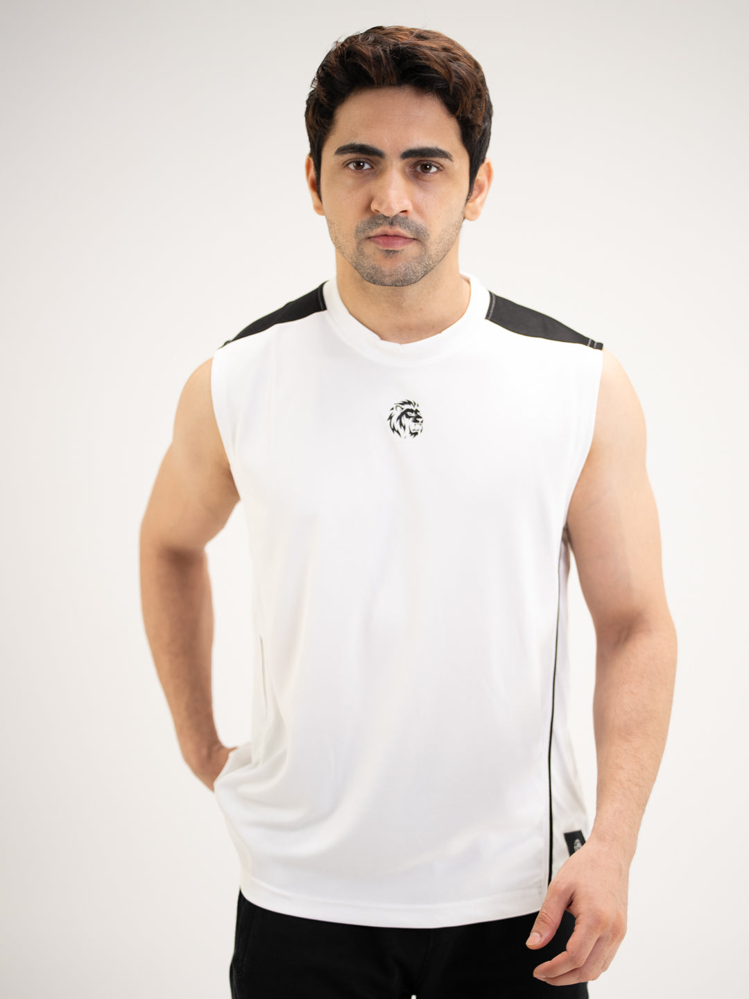 The Blocked Sleeveless Tee