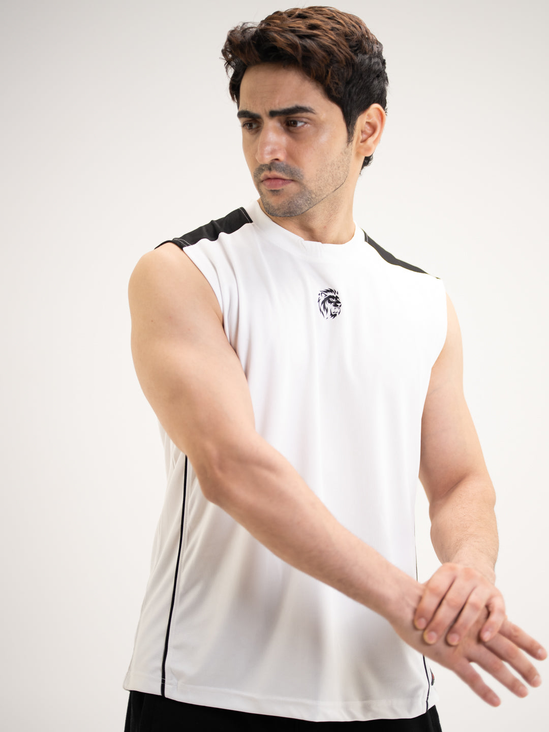 The Blocked Sleeveless Tee