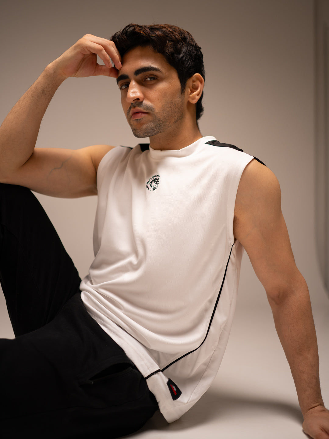 The Blocked Sleeveless Tee