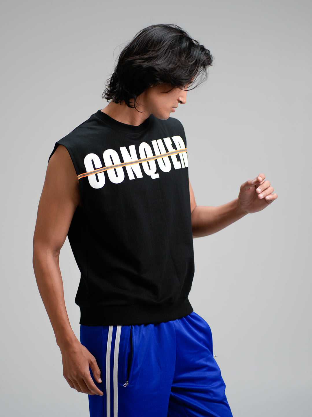 The Conquer Sleeveless Sweatshirt