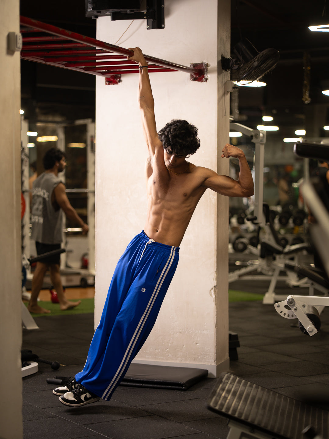 Men's Loose Fit 2 stripes Gym Tracks