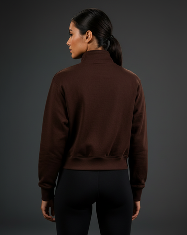 The Oversized Half Zip Sweatshirt