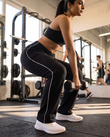 The Piping Boot Cut Track Pants