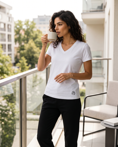 The Classic V Neck Cotton Tee