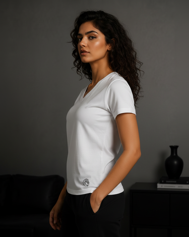 The Classic V Neck Cotton Tee