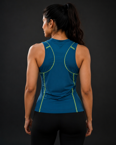 The Blocked Compression Sleeveless Tee