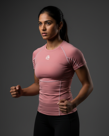 The Blocked Compression  Tee