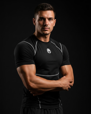 The Blocked Compression Tee