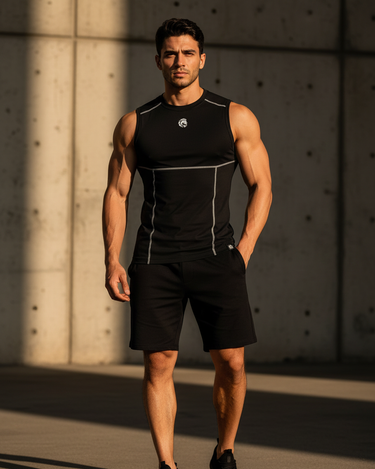 The Blocked Compression Sleeveless