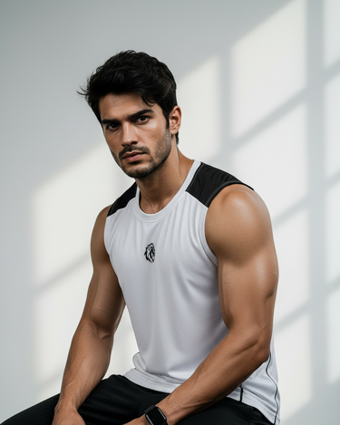 The Blocked Sleeveless Tee